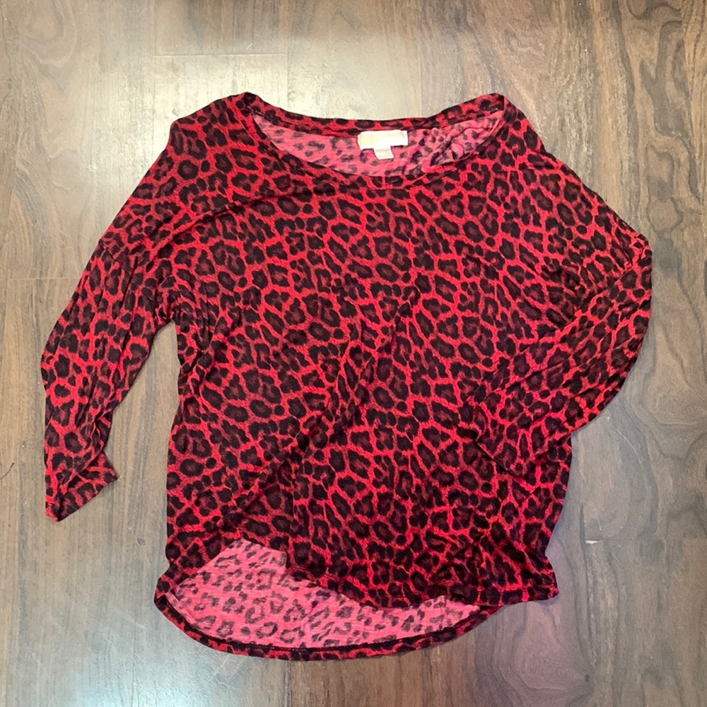 Red Michael Kors shirt